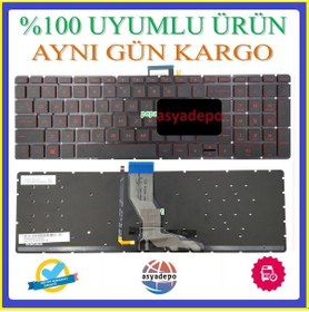 Resim HP Uyumlu Omen 15-Ax101Tx Klavye Tuş Takımı Işıklı Tr 