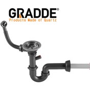 Resim GRADDE TEK GÖZ GRANİT EVYE SİFONU 304 PASLANMAZ ÇELİK 
