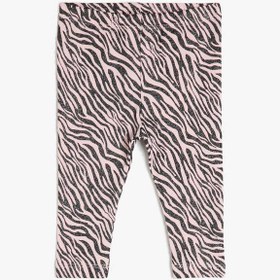 Resim Kız Bebek Zebra Desenli Tayt 