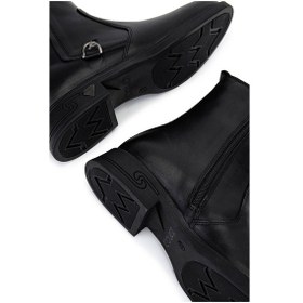 Resim Tamer Tanca Kadın Hakiki Deri Siyah Deri Topuklu Bot 1065 3450 Bn Bot Sk25-26 Sıyah Dr Siyah 