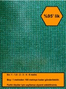 Resim %95 Gölge Oranlı File, Gölgelik, Gergi File, Bahçe Gölgeliği, 4x16 Metre 