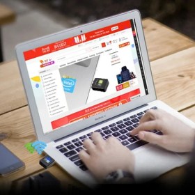 Resim FRY Ally Çift Bant 600 Mbps 2.4 Ghz +5 Ghz USB Kablosuz Wifi ADAPTÖR-(5775) 