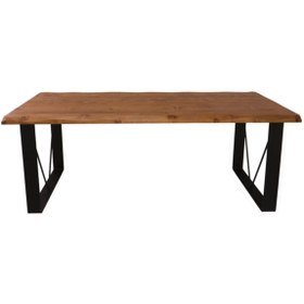 Resim NT Concept Ntconcept Blu Doğal Ahşap Yemek Ve Toplantı Masası 100cm-200cm-ebat Seçenekli 
