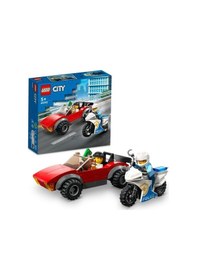 Resim LEGO® City 60392 Polis Motosikleti Araba Takibi 59 Parça 