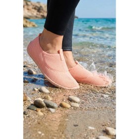Resim Gezer Kadın 00Pembe Yazlık Pvc Plaj Deniz Havuz Ayakkabı Esnek Taban ile Rahat Kullanım 
