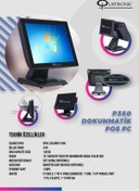 Resim QUATRONIC P350c Pos Pc 15'' Cap J1900 4/128 Çift Ekran Dokunmatik 