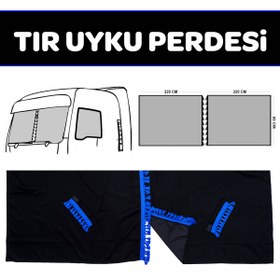 Resim VIPTIRSHOP KADİFE TIR ÖN CAM KAPATMA PERDESİ (UYKU PERDESİ) 