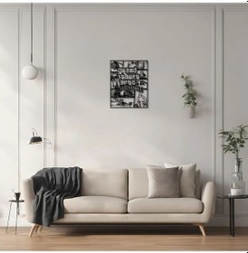 Resim Metal Dekor Gta San Andreas Metal Duvar Tablosu Pop Art 