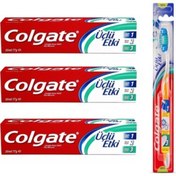 Resim Colgate Diş Macunu Diş Fırçası Hediyeli Colgate Diş Macunu 3 Adet Colgate Diş Macunu 