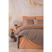 Resim Cotton Box Brode Çift Kişilik Nevresim Takımı Hazel Kiremit 