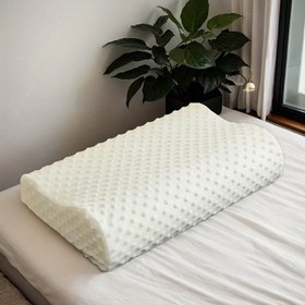 Resim Yavaş Geri Dönüş Yastığı, Akustik Kontrol Teknolojisi, Makine Yıkanabilir, Beyaz, Uyku Bozukluğu İçin Boyun Desteği Yastığı, Rahat Boyun Desteği, Hafif Kumaş, Ev Rahatlatıcı Yastık | Modern Boyun Yastığı | Hipoalerjenik Kapak 