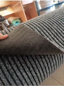 Resim Çelik Halı 1 X 6 Metre Gri Dış Ve Iç Zemin Kaymaz Halı Yolluk Tab Çok Renkli 