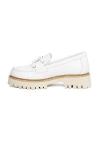 Resim Mammamia D24ya-3165 Kadın Deri Loafer Ayakkabı D24YA-3165-R7263 Beyaz 