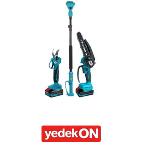 Resim Catpower Cat1520 Kömürsüz Akülü 2li Set 20v.2,0ah (Dal Budama+ Zincirli Testere) 