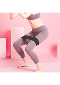 Resim 60 Cm Pilates Jimnastik Egzersiz Yoga Direnç Bandı Siyah-sert 6 