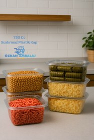 Resim Genel Markalar Kullan At Tek Kullanımlık Plastik Kapaklı Kase / Sızdırmaz Kap 750 Cc 25 Adet 