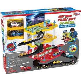 Resim 3 Katlı Garaj Oyun Seti 