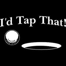 Resim Makarios LLC I'd Tap That Golf Putt MKR Çıkartma Vinil Çıkartma |Arabalar Kamyonlar Duvarlar Dizüstü Bilgisayar|Beyaz| 7,5 x 3,8 inç|MKR1219 