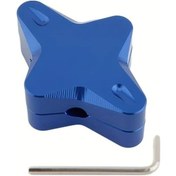 Resim Dashanshop 1pc Nmax 20-24 Yan Kickstand Uzantılı Braket - Mavi Alüminyum Alaşım Ayarlanabilir Yükseklik Geniş Taban 