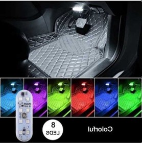 Resim Fastbuy 8led Dokunmatik Sensör Atmosfer Işığı, Xiyu Shop Değiştirilebilir Usb Şarjlı Beyaz Ortam Lambası, Mutfak/dolap Dekora Beyaz 