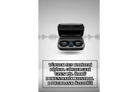 Resim Wireless Şarjlı Pembe Akıllı Saat ve Kablosuz Bluetooth Kulaklık Dokunmatik Kontrol 