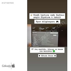 Resim İkinci El Oyun Bilgisayarı Full Set 