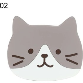 Resim Wangchuang Stil 2 Gösterisi Olarak Karikatür Kedi Şekilli Silikon Yemek Masası Placemat Coaster Mutfak Aksesuarları Mat Bardak Kupa Isıya Dayanıklı Hayvan Kahve Içecek Pedi (Yurt Dışından) 