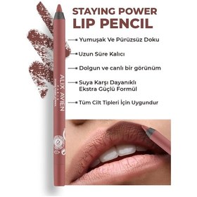 Resim Alix Avien Suya Dayanıklı Uzun Süre Kalıcı Yumuşak Dudak Kalemi Staying Power Lip Pencil 55 Cinnamon 