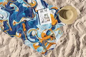 Resim Mikrofiber Plaj Havlusu - Hafif ve Hızlı Kuruyan 90x150 cm (35.4x59 inç) ve 75X130 cm (29.5x51 inç) 