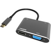 Resim CU451 Type-C To Vga Hdmi Usb Type-C Çevirici Vcom