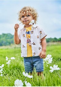 Resim Mayoral Erkek Bebek Lastik Belli Kot Şort 