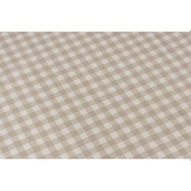 Resim Ekose Masa Örtüsü Bej 