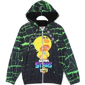 Resim Brawl Stars Erkek Çocuk Sweatshirt Siyah 