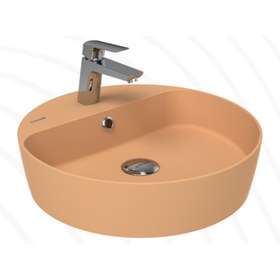 Resim Loop 45cm Masa Üstü Çanak Lavabo Extra Şeftali Tüyü 