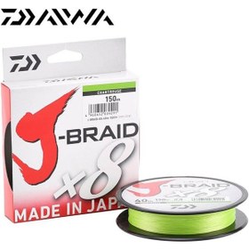 Resim Daiwa J-Braid X8 Açık Yeşil 150 Mt. 0.18Mm 12 Kg. Ip Misina 