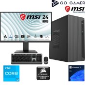 Resim Go Gamer S132D Intel Core I3 14100F 16GB 512GB SSD GT730 Msı 24" / Windows 11 Pro Masaüstü Bilgisayar 
