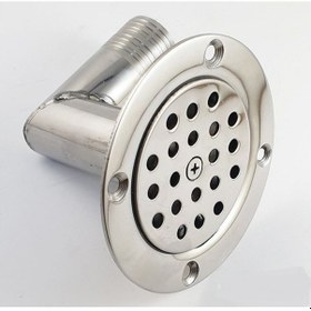 Resim Paslanmaz Yer Süzgeci, 90' Çıkışlı Yer Sifonu 32 MM 