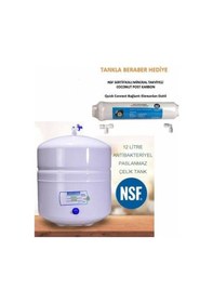Resim Sulook Aura Cebilon Uyumlu Su Arıtma Tankı Çelik 12 Litrensf Onaylı Filtre Hediyeli 