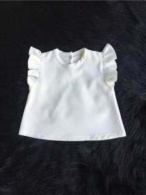 Resim Kız Çocuk Bebek Kırık Beyaz Üst Bluz 001 
