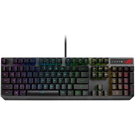Resim Asus Rog Strix Scope Rx Aura Sync Mekanik Mavi Switch RGB Kablolu Klavye 