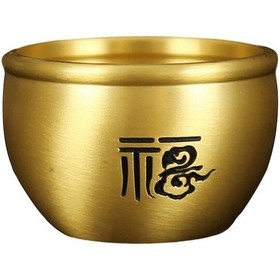 Resim Trendooze Pirinç Fengshui Kase Baifu Vat Bakır, 5cmx3.3cm, Unik Dekor Hediye 5cmx3.3cm 