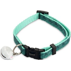 Resim Beeztees Kedi Boyun Tasması, Zilli, Yeşil, 20-30cm 