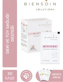 Resim Biensoin Solutions Kediler Için Vitamin Çinko Tüy Dökülmesi Engelleyeci Tüy Ve Deri Sağlığı Biotin Toz Saşe 30x1gr 