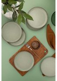 Resim Moderna 6 Parça 19 Cm Düz Tabak Yeşil 