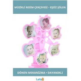 Resim Dönen Müzikli Resim Çerçevesi Eşsiz Tasarım Dekoratif Hediye 