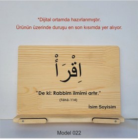 Resim Münzevi Masaüstü Ahşap Rahle/tablet/kitap Tutucu-model022 