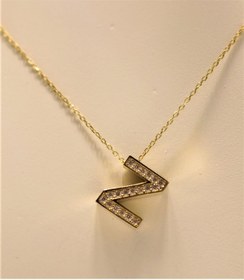 Resim Taşlı 3 Boyutlu Z Harfi ve Zinciri Guler1001743 