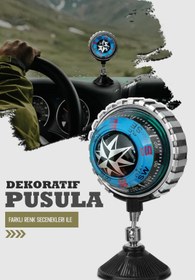 Resim Genel Markalar Araç Içi Büyük Boy Vantuzlu Pusula Mavi 