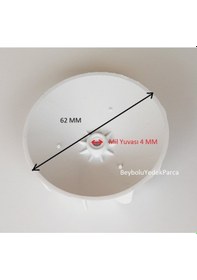 Resim Arnica Uyumlu Pervane Saç Kurutma Pervanesi 9 Kanat Çap 62 Mm Mil Yuvası 