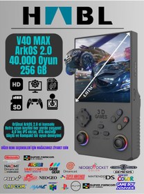 Resim habl Retro Arcade V40 Max Arkos 2.0 +40.000 Oyunlu El Konsolu 256 GB 